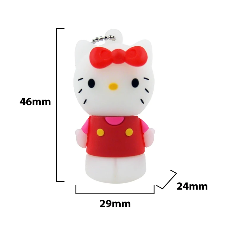 Прекрасный USB флешка анимадо мультфильм флэш накопитель 128 МБ 32 Гб 64 ГБ флеш 2 0 Hellow