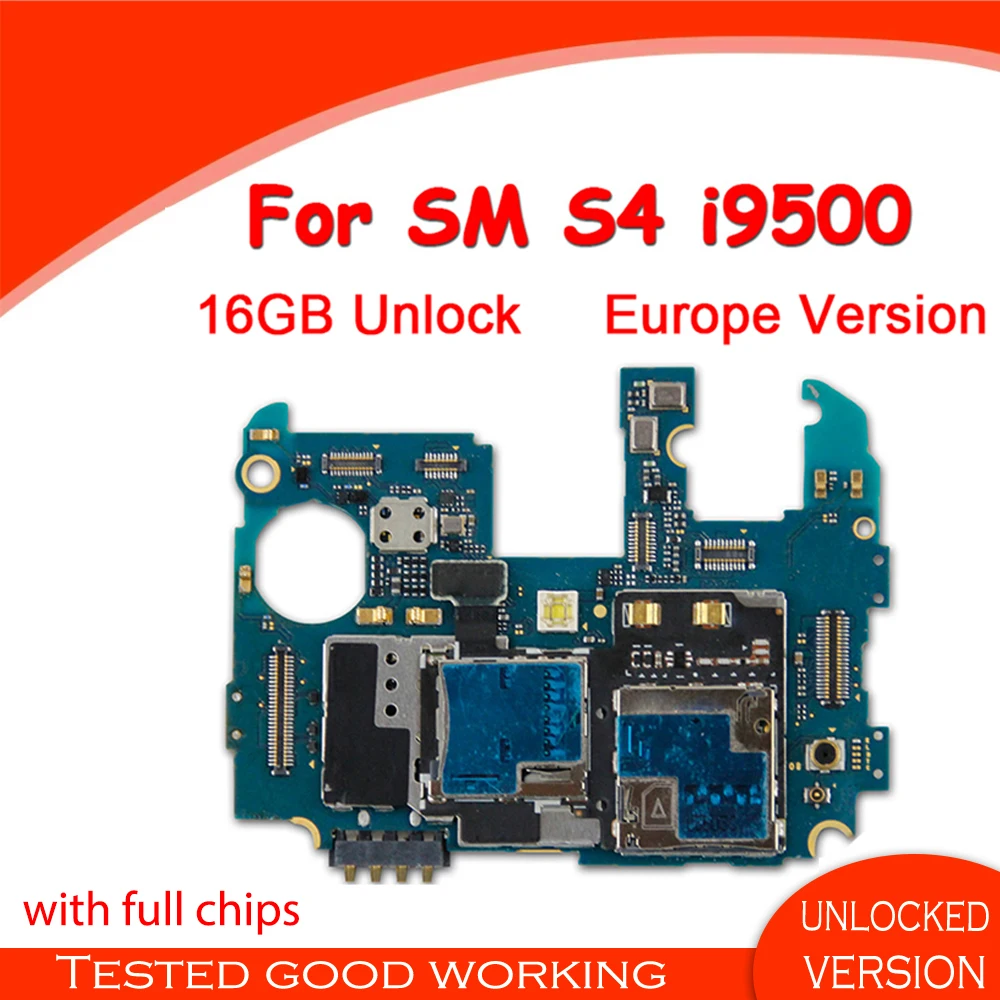 Для Samsung Galaxy S4 i9500 оригинальная материнская плата 100% разблокированная ОС Android