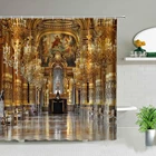Роскошная Парижская опера дизайнерская душевая занавеска комплект водонепроницаемый Декор для дома ванной полиэстеровый тканевый Фон висячие занавески s