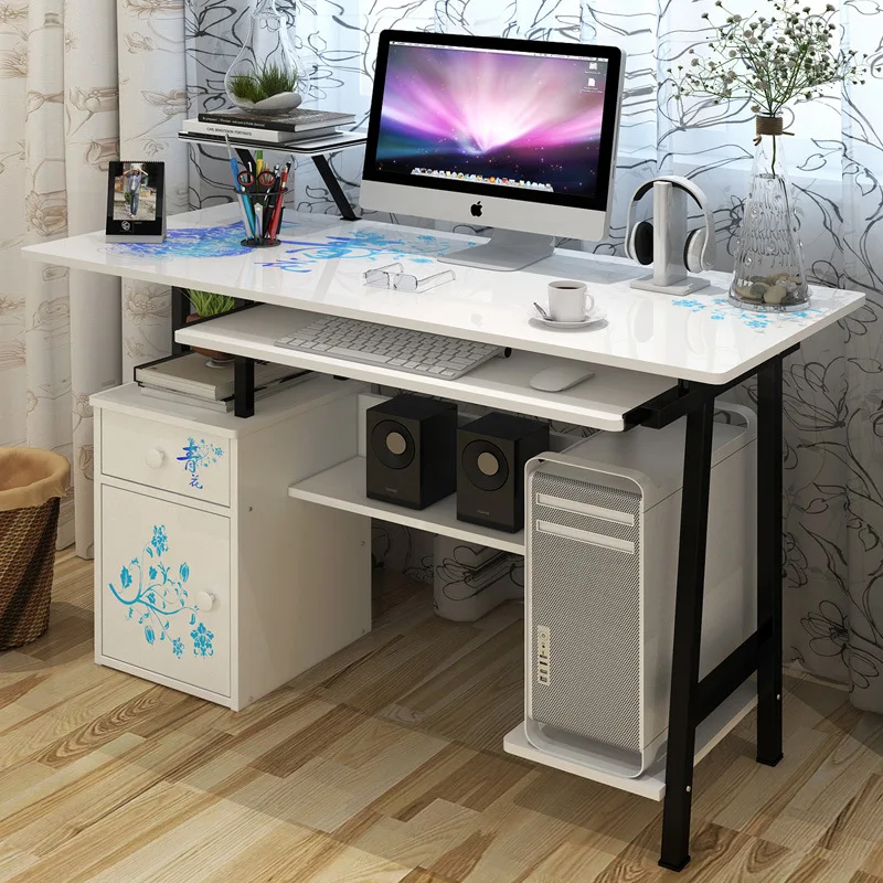 Стол компьютерный детский для дома и студента, простой офисный письменный стол, письменный стол со стульями