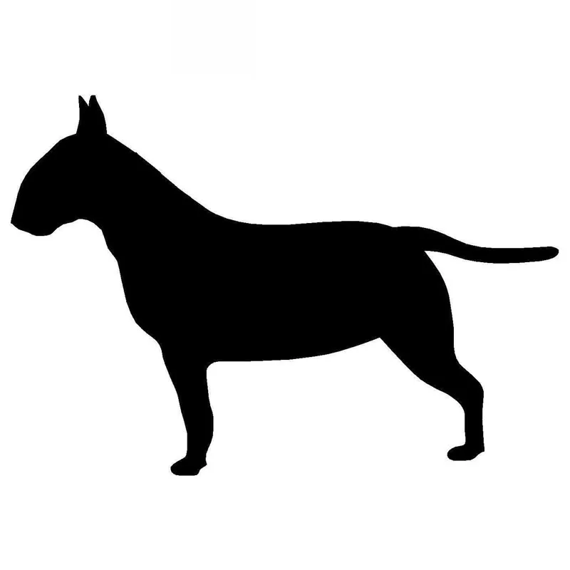 

Car Sticker Mongrel Dog Silhouette Sticker Decal Animal Window Sticker Car Accessories Waterproof Black/White,12cm*8cm