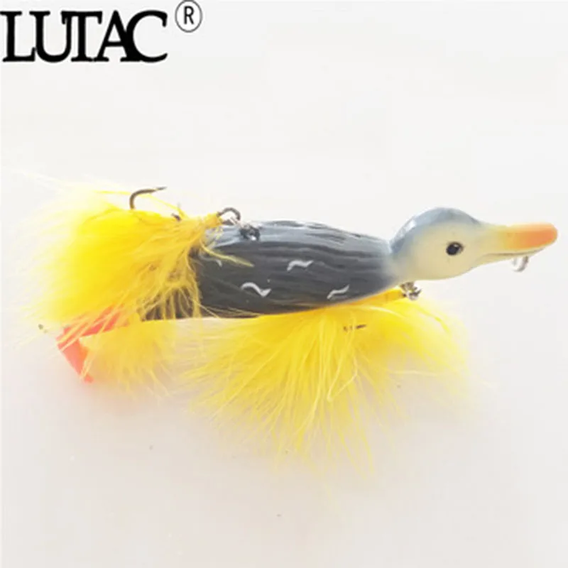 

LUTAC Topwater Frog Duck Lure Floating Wobblers 105mm 29g 3D Eyes Bass Artificial Bass Bait Tackle