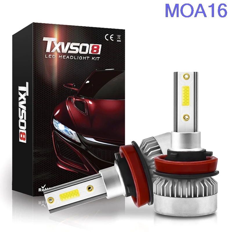 

1 пара H1/H7 /H8/H9/H11 COB светодиодный лампы для фар 110 Вт лм дальний и ближний свет белый свет