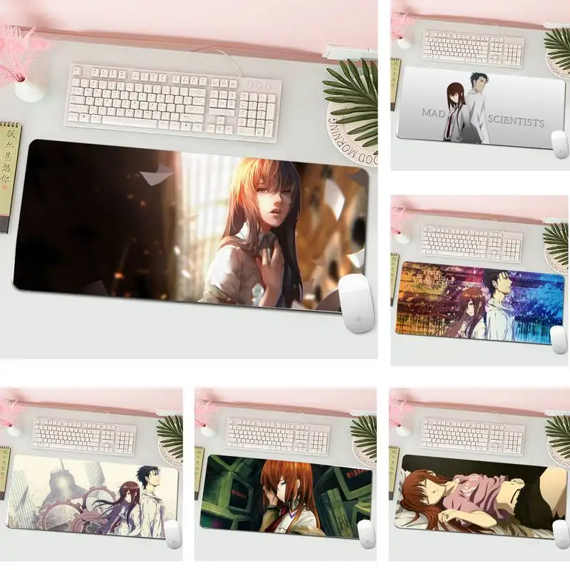 

Kurisu Makise Silicone large/small Pad to Mouse Game L Large Gamer Keyboard PC Desk Mat Computer Tablet Gaming Mouse Pad