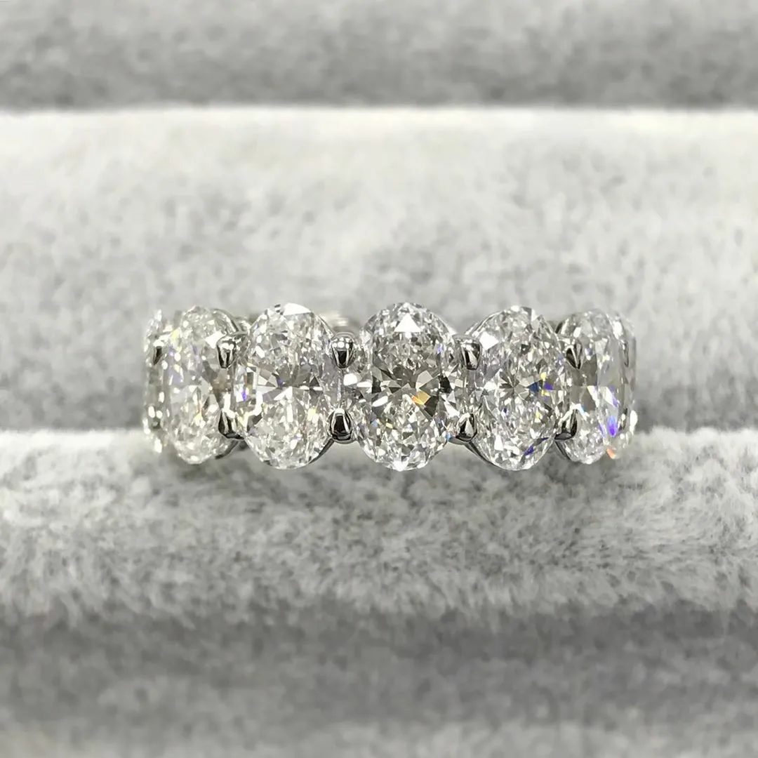 Твердые реальных продуктов реальные 925 Серебряное обручальное кольцо вечности