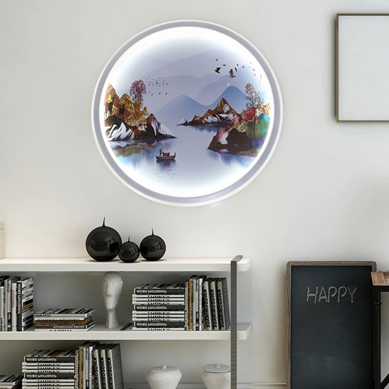 

Nordic Modern Design Round Fixture Indoor Home Lighting LED Wall Lamp Living Dining Room Bedroom Foyer Decoration Loft Lustres