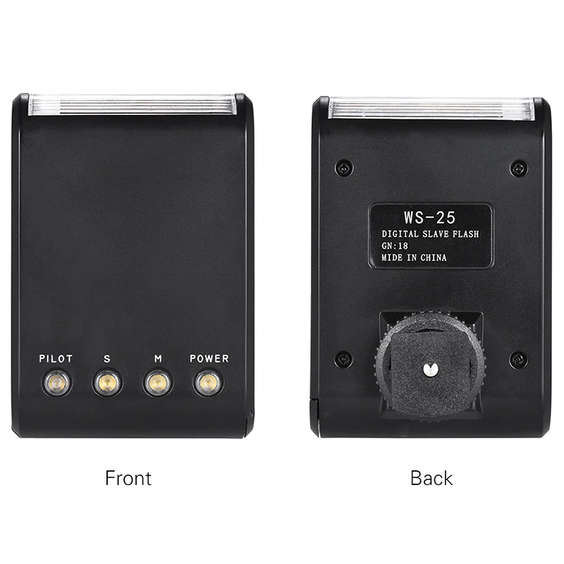 Ws-25 Mini Digital Slave Flash Speedlite On-Camera W/Универсальный Горячий башмак Gn18 для Canon Nikon Pentax Sony |