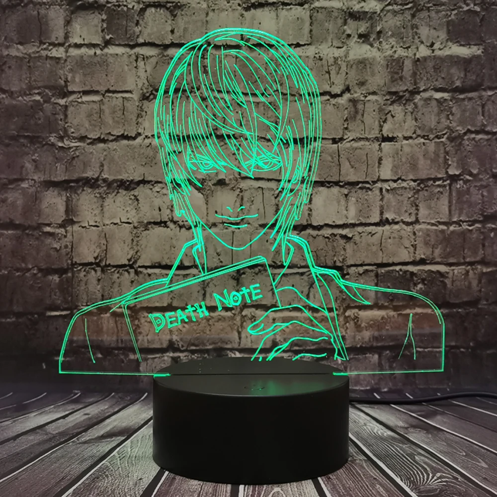 Горячая Распродажа! Классная яркая Фигурка Death Note новый мультяшный ночник Yagami