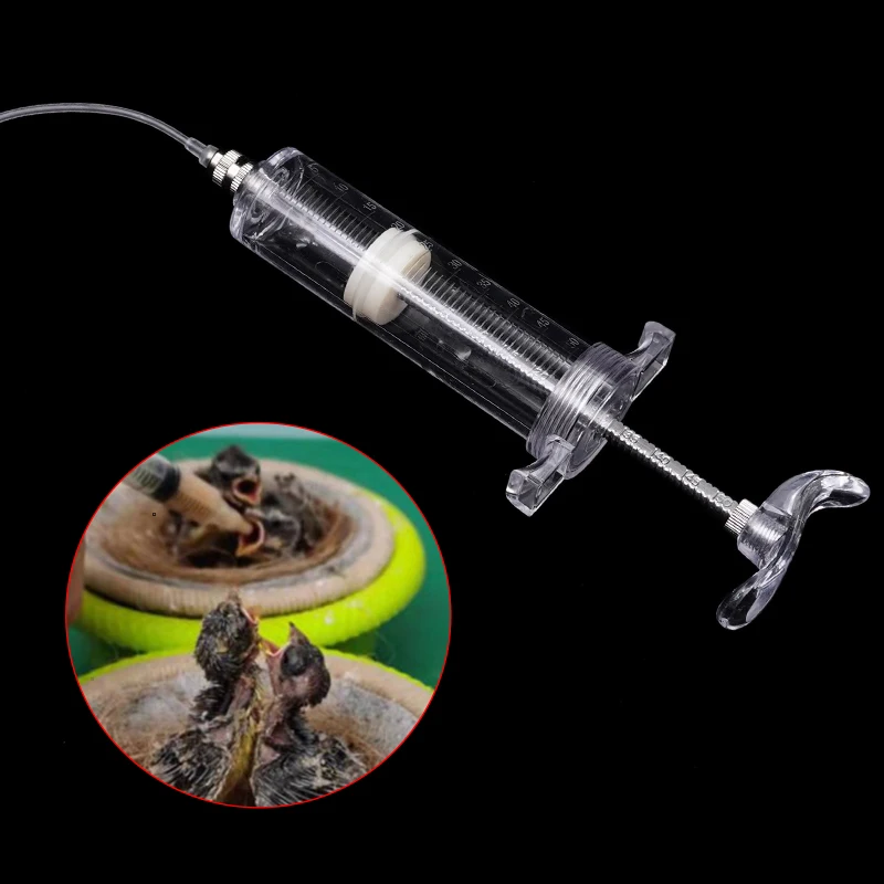 

10/20/30/50ml Baby Bird Feeder Parrot Feeding Syringe Adjustable Hand-raised Breastfeeder Bird Supplies
