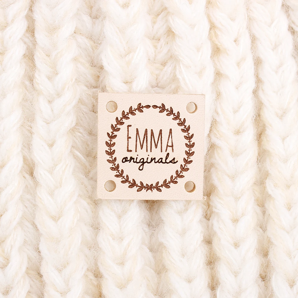 Кожаные бирки кожаные этикетки на заказ для вязания шляп ярлыки материалы