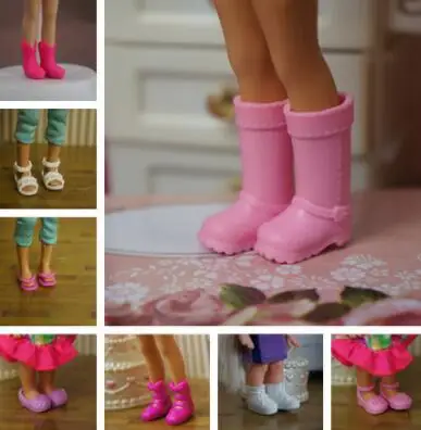 MIXED 5 PAIRS Высокое качество, 5 пара/лот, новая оригинальная обувь для ob11, кукольные сандалии на плоской подошве, obitsu 11, туфли кукольные аксессуары для Барби, сестричка Келли - Цвет: MIXED 5 PAIRS