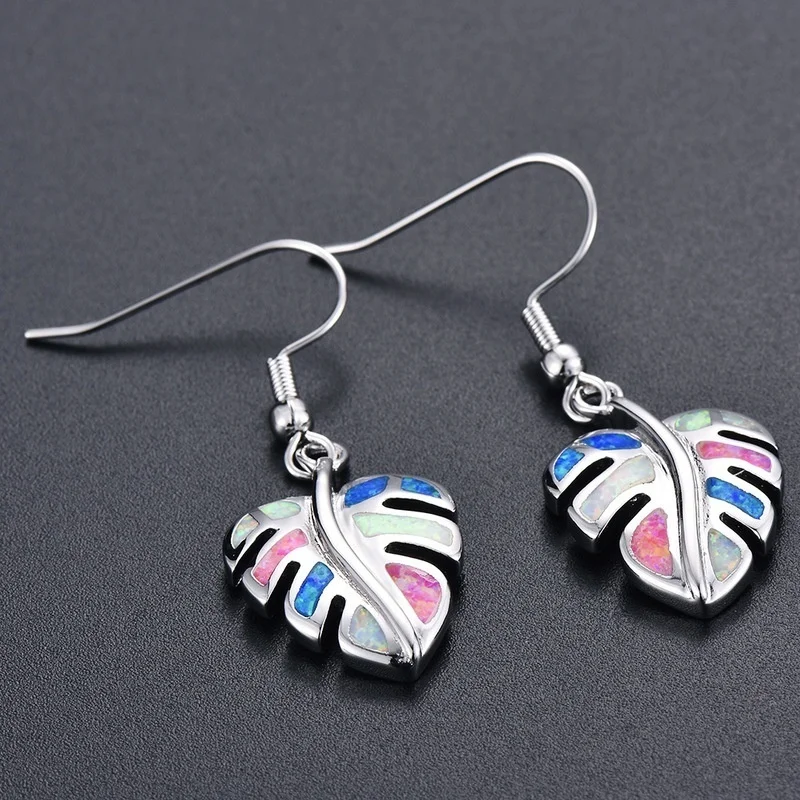 

Women's Wedding Charming Fashion Accessories Opal Earrings Romantic Banquet Jewelry Valentine's Day Charm Gifts Wholesale