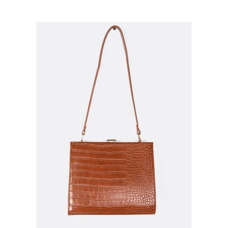 

Designer Bag Women's Bag Crocodile Print Lady Shoulder Bag Flow Handbag Burst Women's Bag