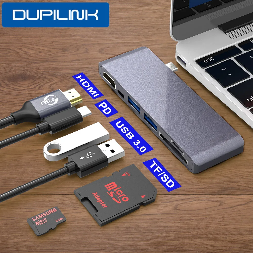USB концентратор Type C на HDMI 4K док станция PD 100 Вт TF SD 3 0 для iPad Pro 2020 xiaomi huawei ПК Macbook