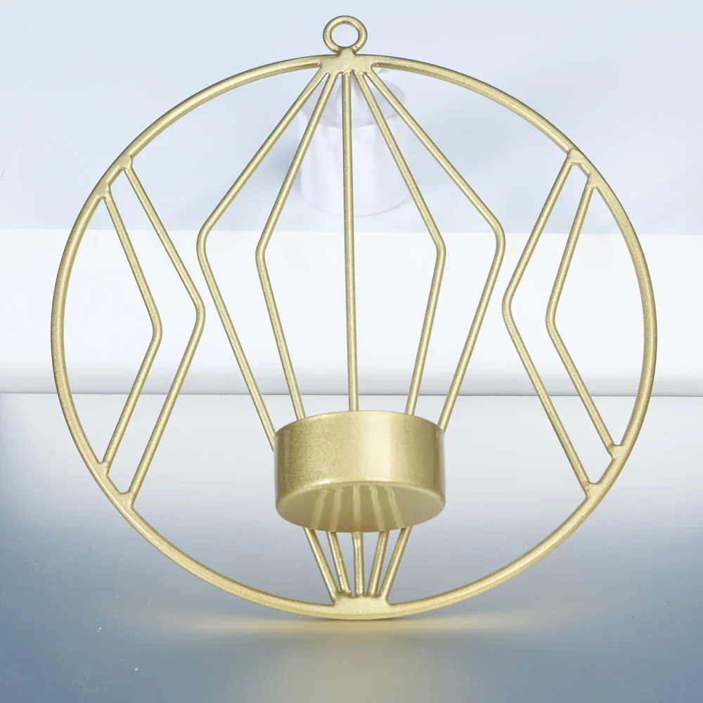 Металлические настенные подсвечники железные Подсвечники Tealight Gold Bar вечерние