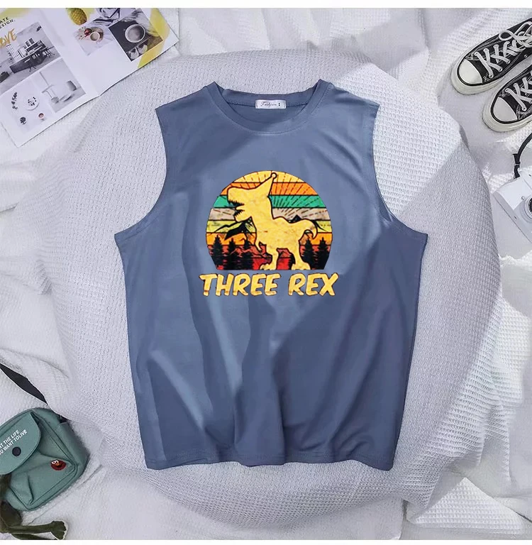 Три Рекс 3rd майка подарки на день рождения третьей динозавр 3 года женская одежда