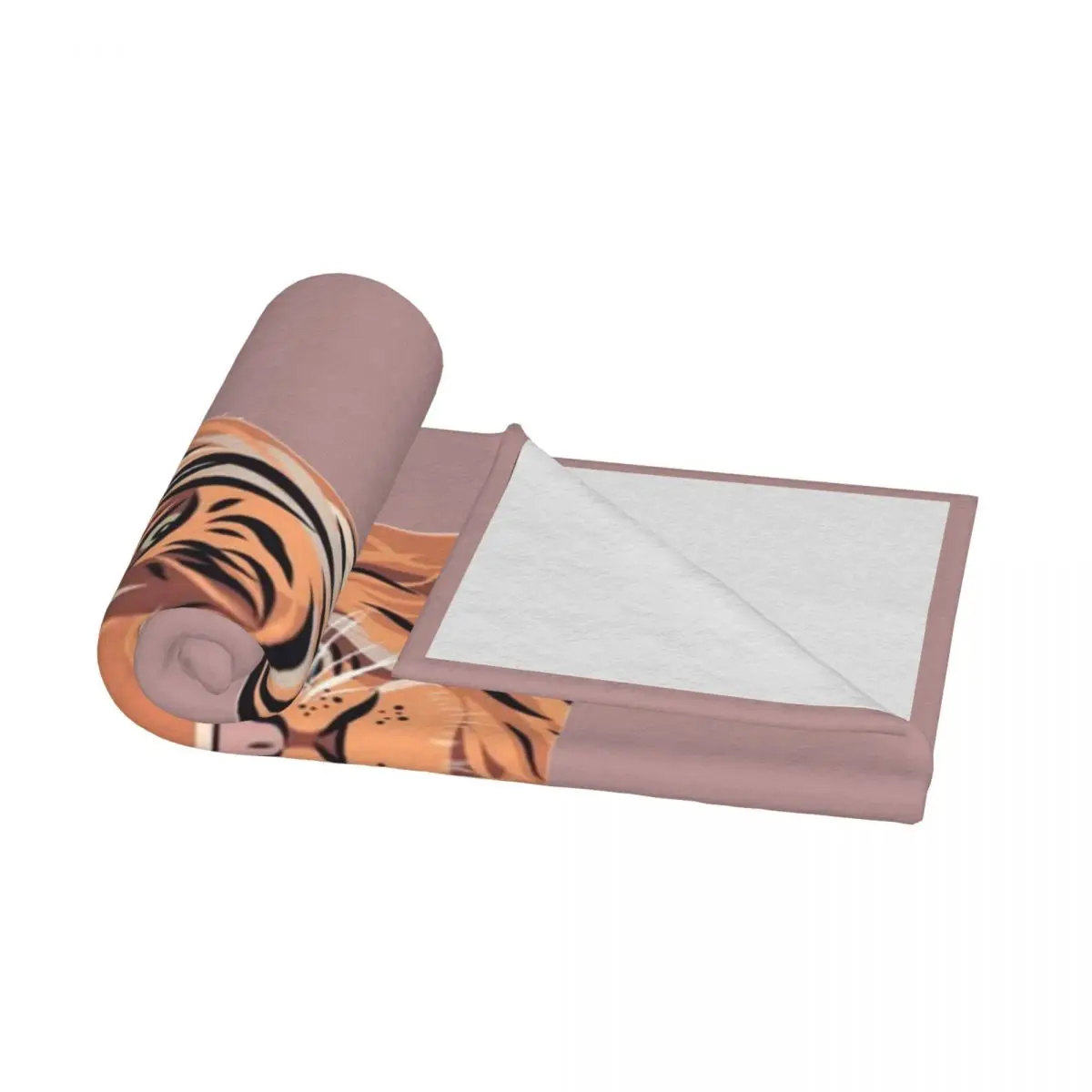 Векторное Подарочное одеяло Fierce Tiger покрывало для кровати дивана Фланелевое