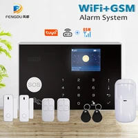 wifi gsm home alarm system smart home security alarm system wireless tuya smart app burglar compatible alexa
