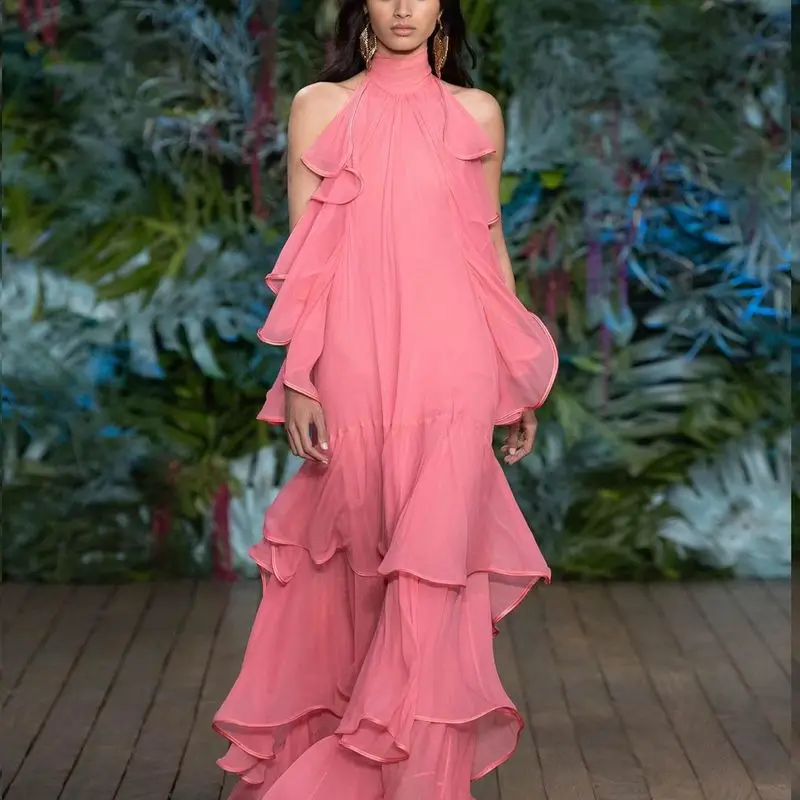 Beach Coverups For Women Kaftan Swimwear Wraps Bathrobe The Separate Swimsuit Summer 2020 New Popular Ruffles Long Sleeveless