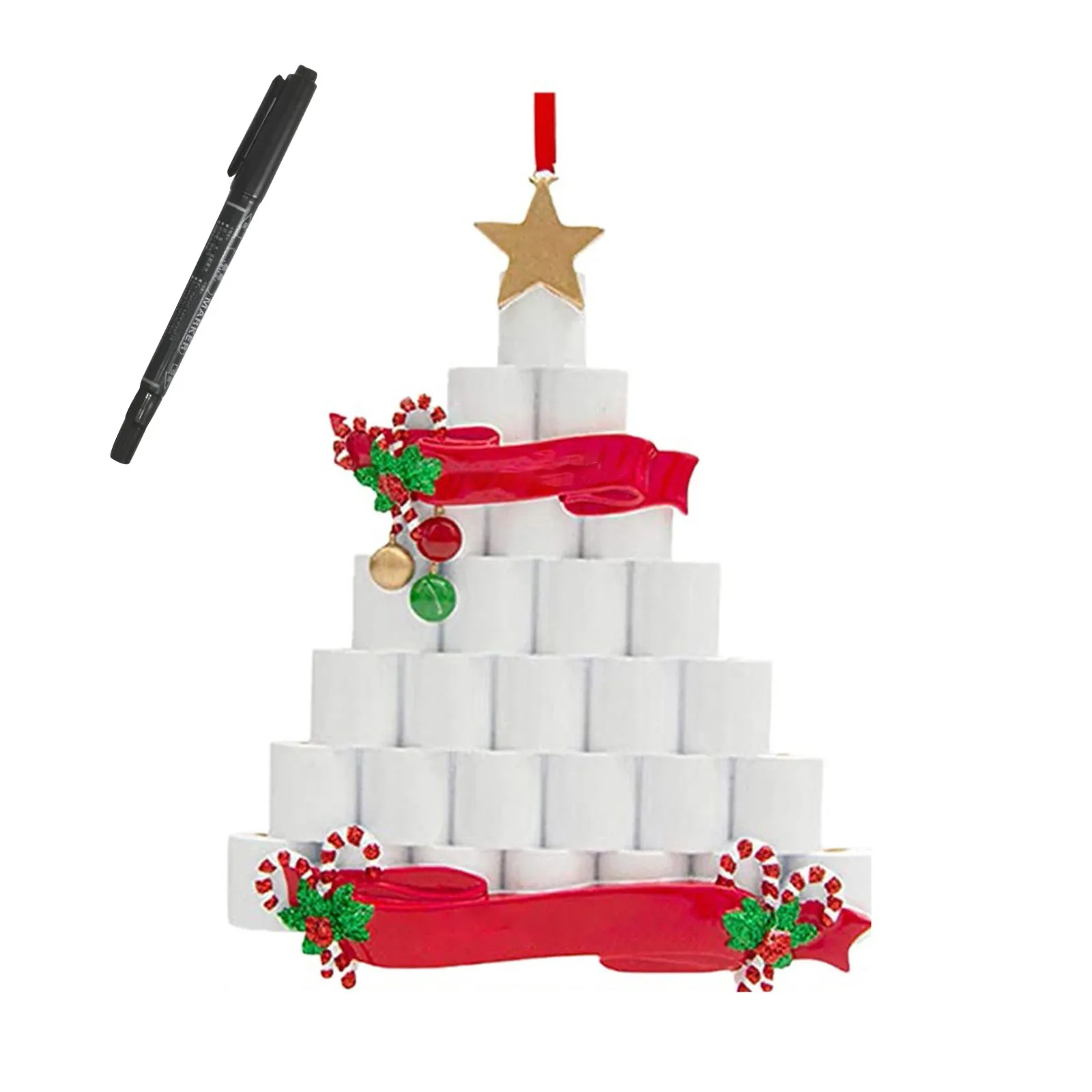 Индивидуальное бумажное украшение сделай сам для рождественской елки 2020