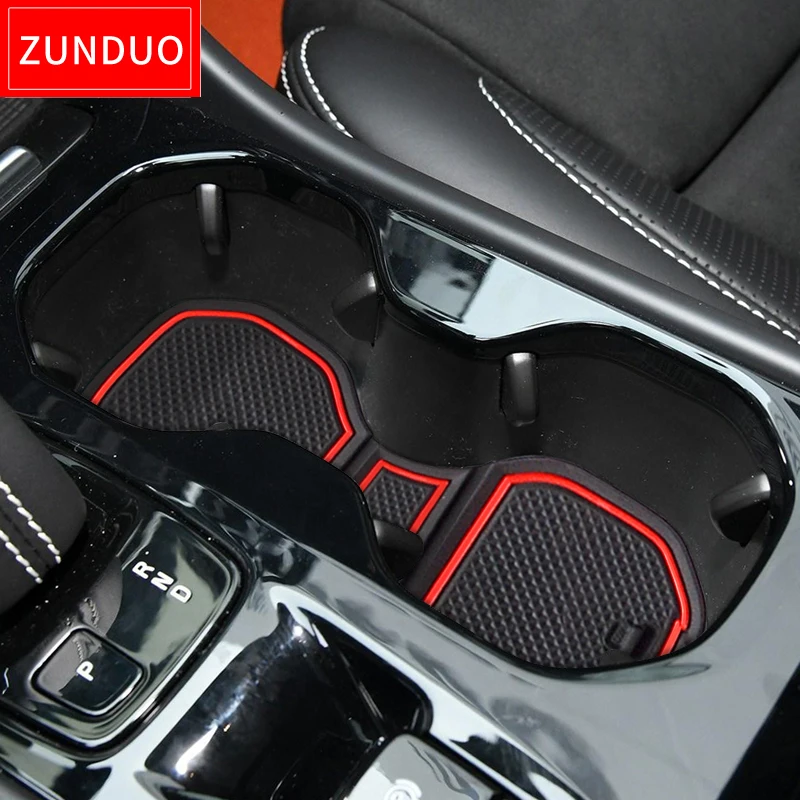 Автомобильный Противоскользящий коврик ZUNDUO со слотом для ворот и чашки VOLVO XC40 2019