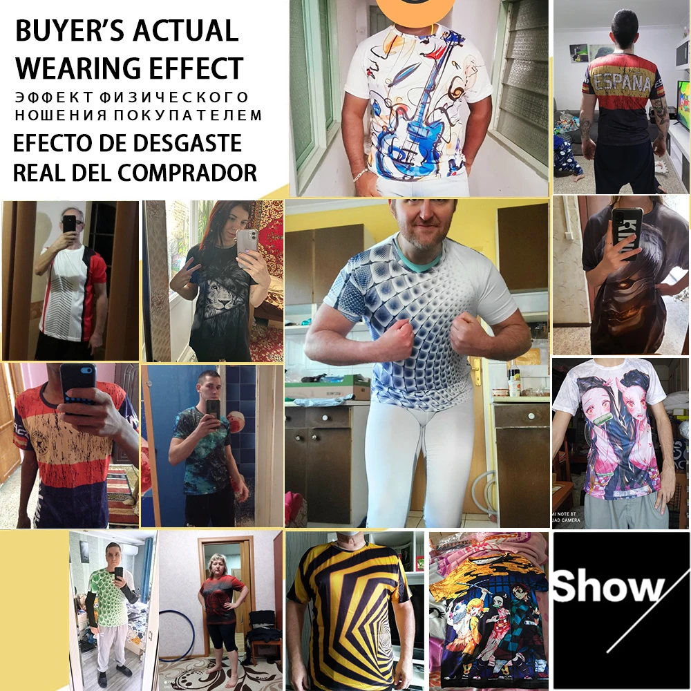 Футболка мужская с 3D-принтом мягкая Повседневная рубашка круглым вырезом