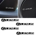 Автомобильная звуковая наклейка 4 шт. для логотипа Lexus RX350 IS300 ES250 ES330 ES350 IS250 CT200H IS IS350 NX GS350 NX200T, автомобильное украшение