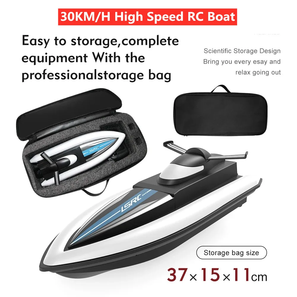 

30KM/H High Speed RC Sporting Boat 2.4G remote control RC Speed Boat with Water Cooling Waterproof Dual Motor RTR Boy Toy Gifts