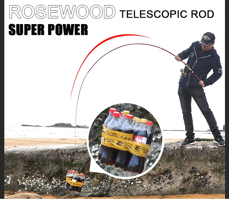 RoseWood 2,1 M-3,6 M морская Удочка жесткое углеродное волокно телескопическая удочка сильная мощность спиннинговые удочки для путешествий Удочка дропшиппинг