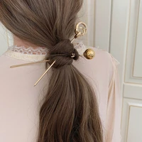 fashion design sense hairpin with golden simple and versatile everyday hairpin with plain hairpin