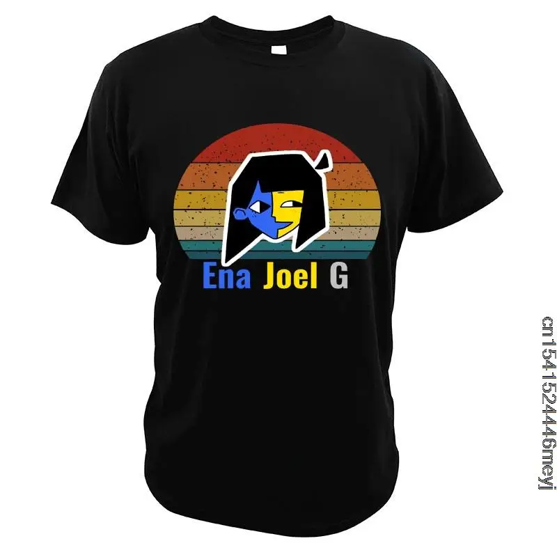 

Ena Joel G T Shirt For Men Funny Retro Webcartoon Comedy Vintage Tee Homme Breathable Basic 100% Cotton Tops EU Size