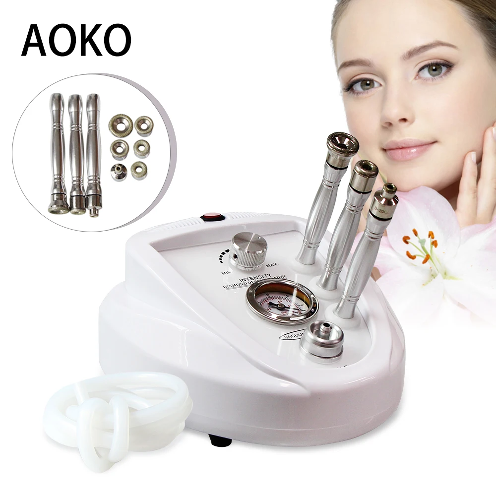 AOKO  New Mini Portable Diamond Dermabrasion Microdermabrasion Machine Skin Exfoliator Reduce Blackhead Face Lifting Device