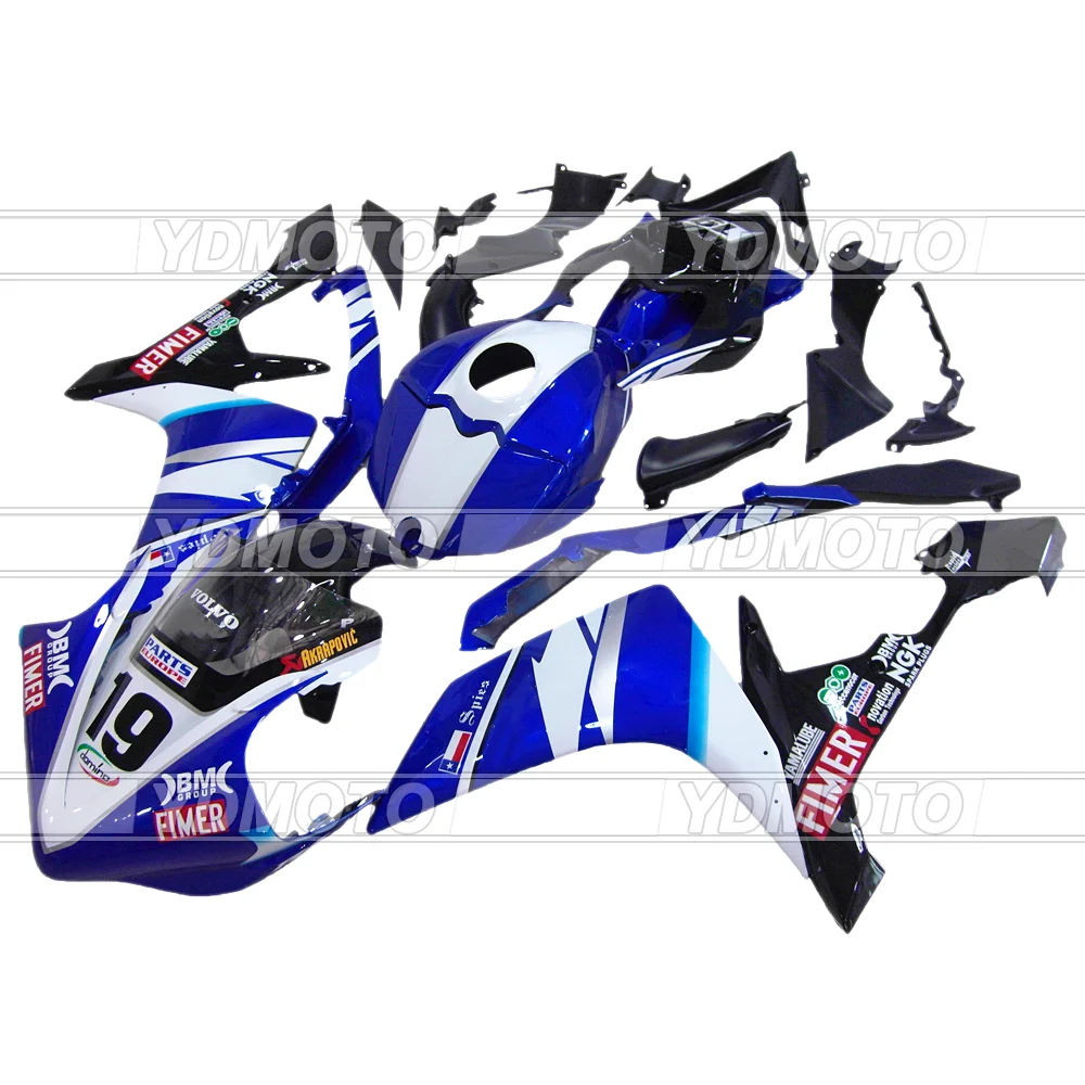 

100% Fitment Fairing Kits ABS Injection Fit For Yamaha Black&Blue&White Spies YZF R1 07 08 YZF-R1 2007 2008 YZFR1