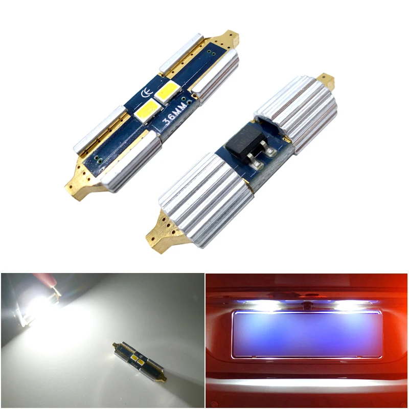 2 шт. C5W светодиодная лампа CANBUS Festoon 31 мм 36 39 42 C10W для салона автомобиля Mazda 3 5 6 2012 2013