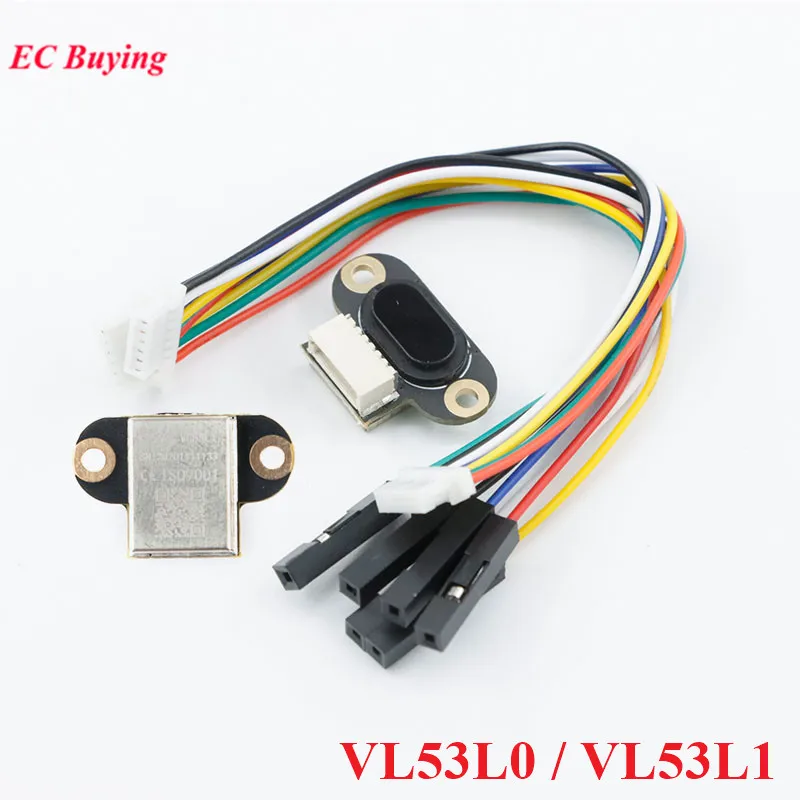 

VL53L0 VL53L1 модуль датчика дальности лазера последовательный ТТЛ-IIC I2C ASCII выход 3-200 см 4-400 см 3,3-5 В