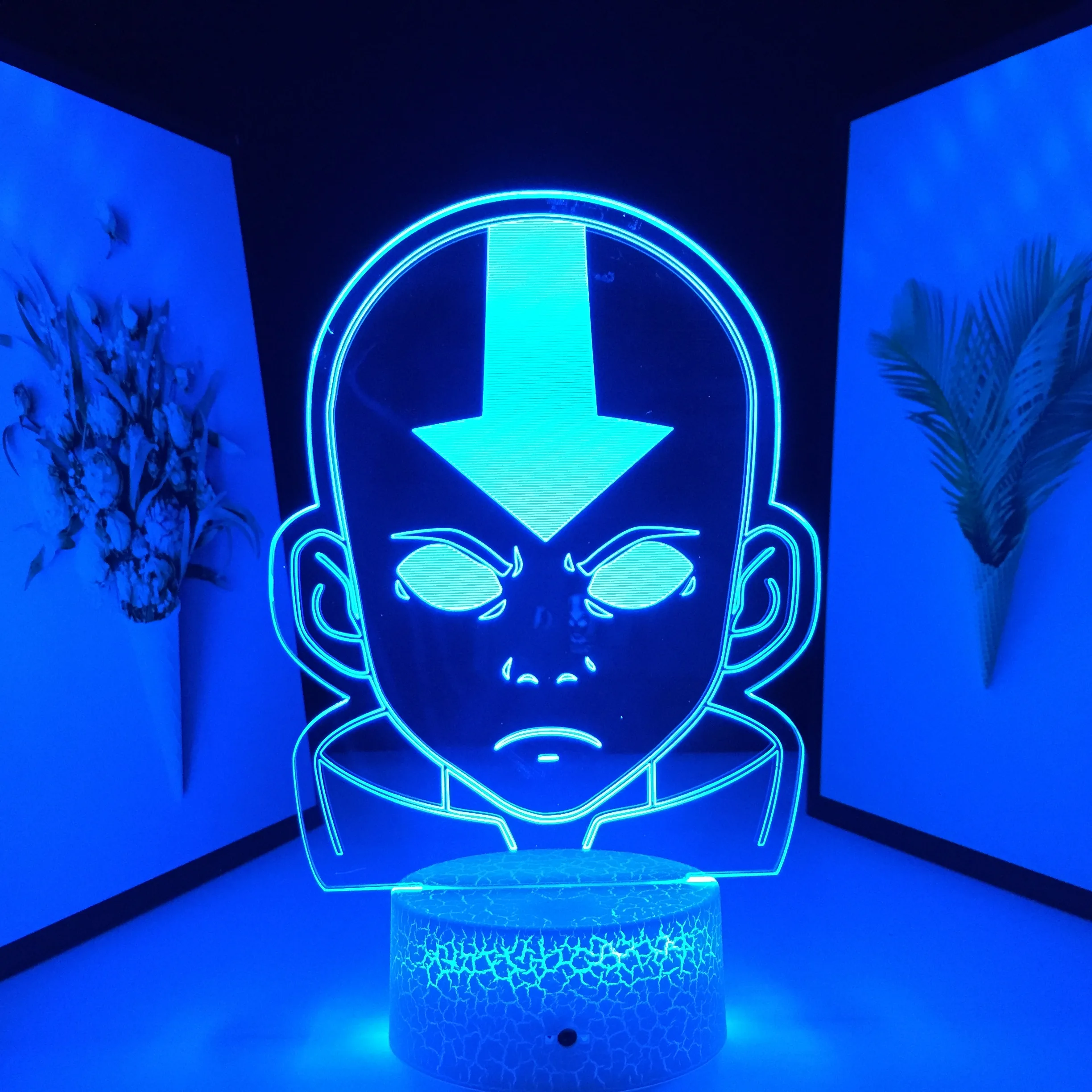 

Avatar The Last Airbender Coloful with Remote Touch Sensor for Room Decoration Kids Gift Table Lamp 3D LED Night Light Anime