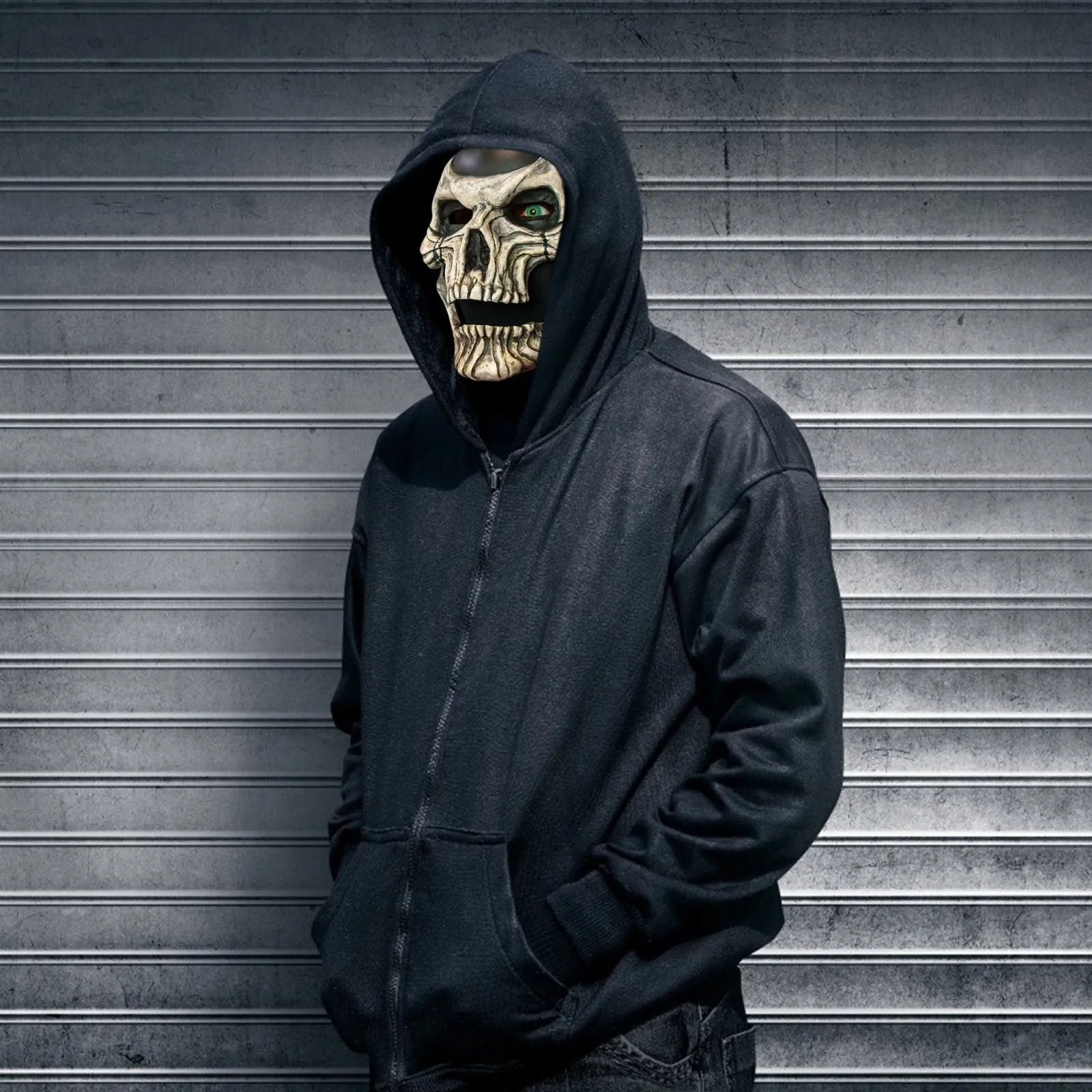

Funny Full Head Skull Mask Headgear Helmet With Movable Jaw Skull Masks Toy Cosplay Halloween Party Props Costume For Halloween
