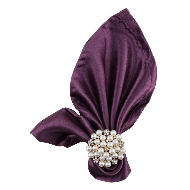 Комплект из 6 шт. 46*46 см Сатиновые туфли столовые салфетки много Цвета ужин в