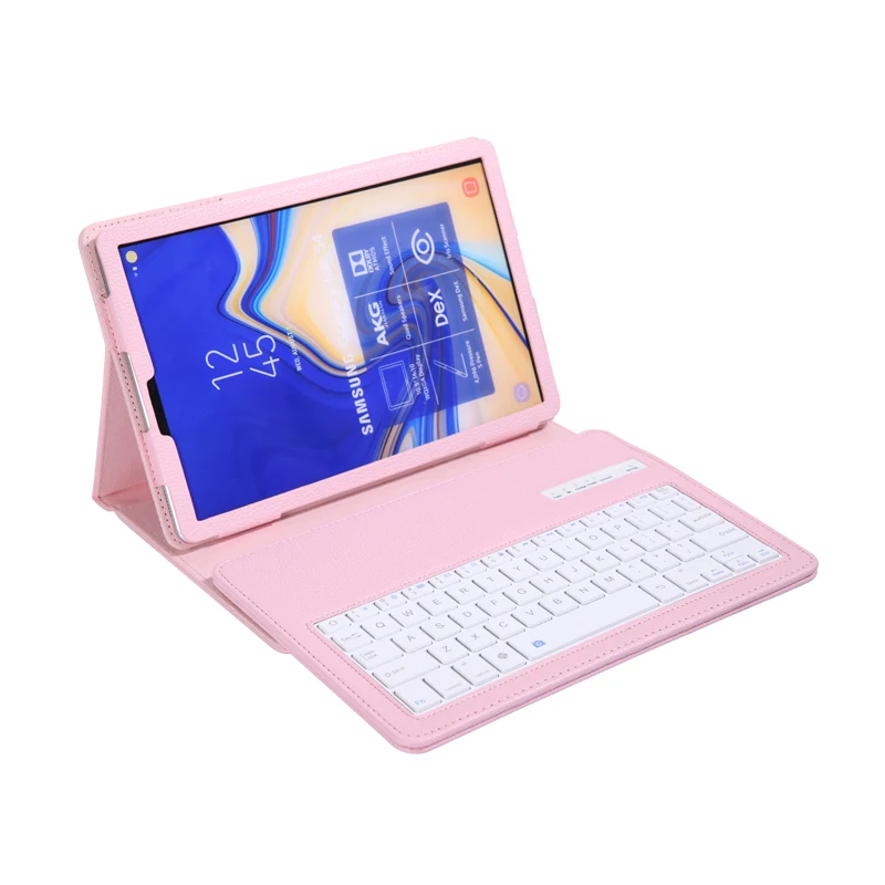 Кожаный чехол с Bluetooth-клавиатурой для Galaxy Tab S4 10 5 дюйма T830 русская Арабская иврит