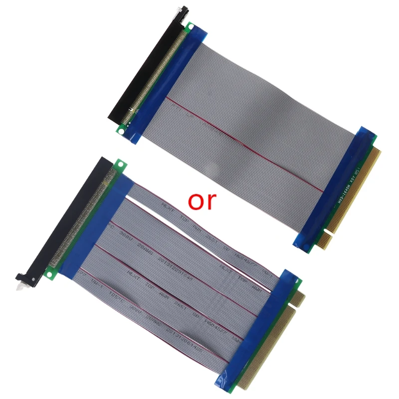 

PCIe 16X PCI Express PCI-E 16X to 16X Riser Extender Card Adapter Flexible Cable Random Color