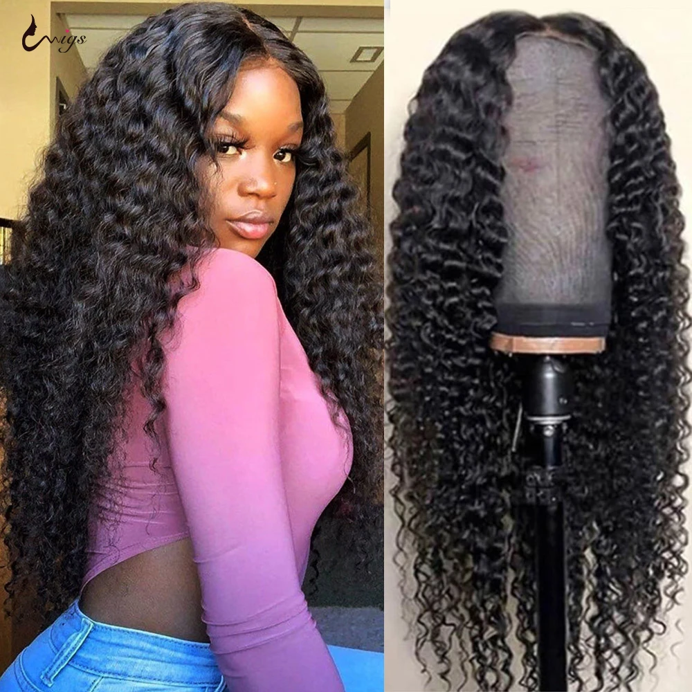 

Uwigs Afro Kinky Curly Wig Human Hair Wigs for Women Human Hair Lace Front Human Hair Wigs Curly Human Hair Wig 5x5 Closure Wig