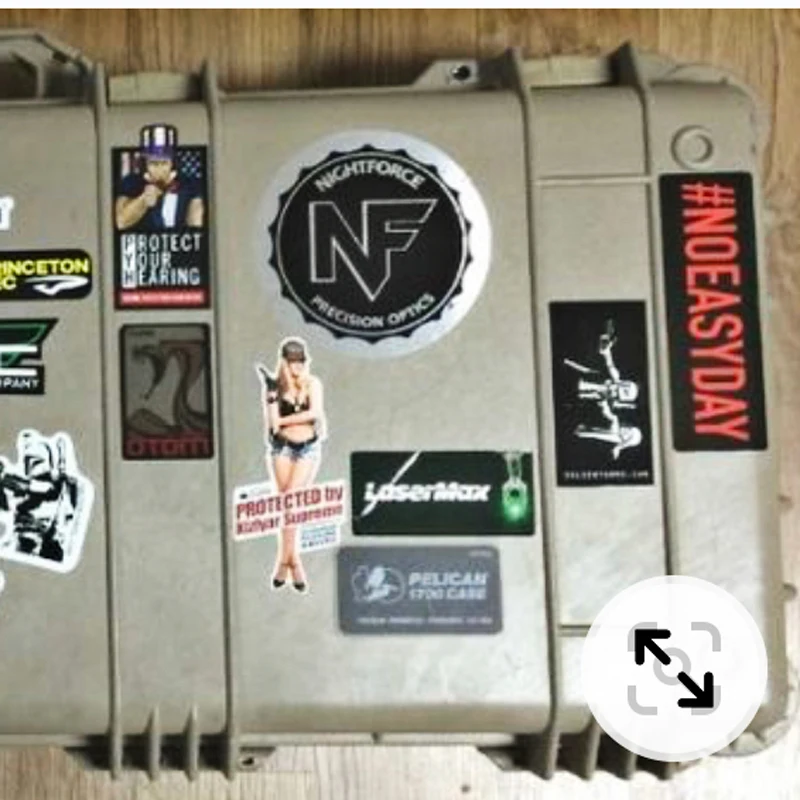 Adhesivos de Accesorio militar para coche, Pegatinas impermeables de vinilo con Logo de las fuerzas nocturnas, calcoman&iacute;as del ej&eacute;rcito para Motor, jarra, nevera y equipaje-3