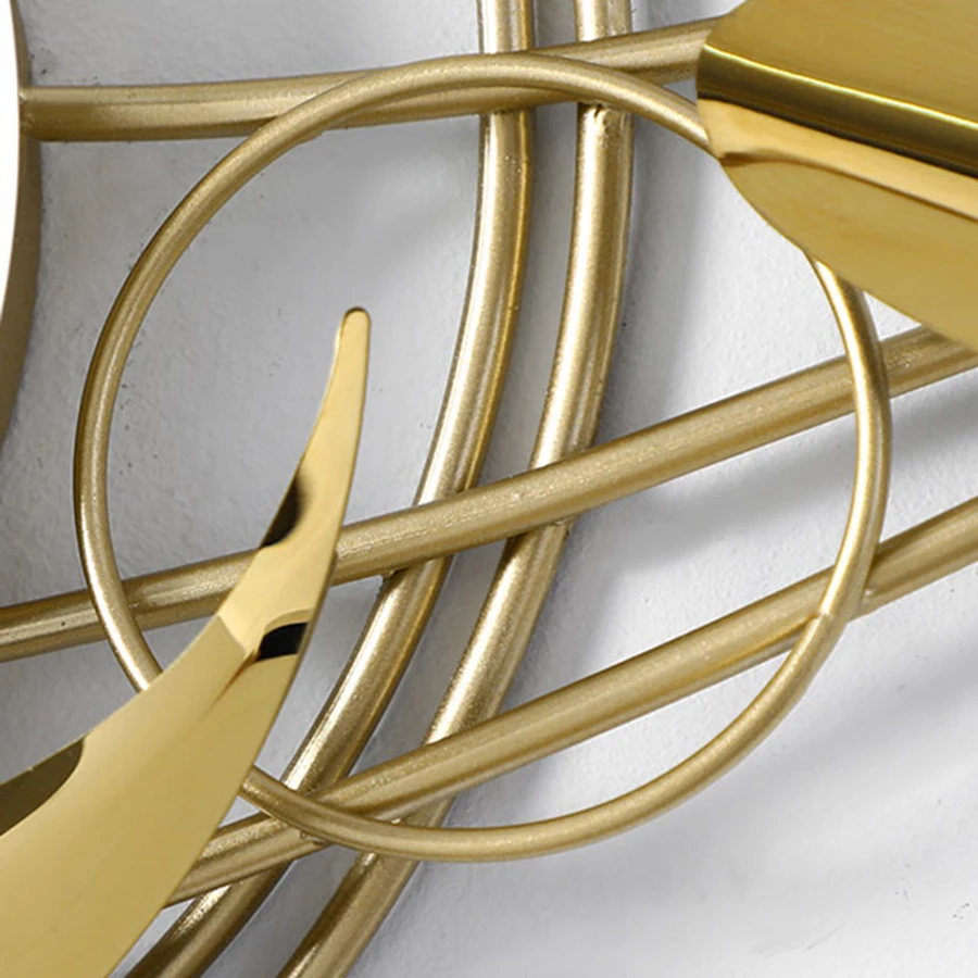 Уникальные современные настенные часы из кованого железа в скандинавском стиле