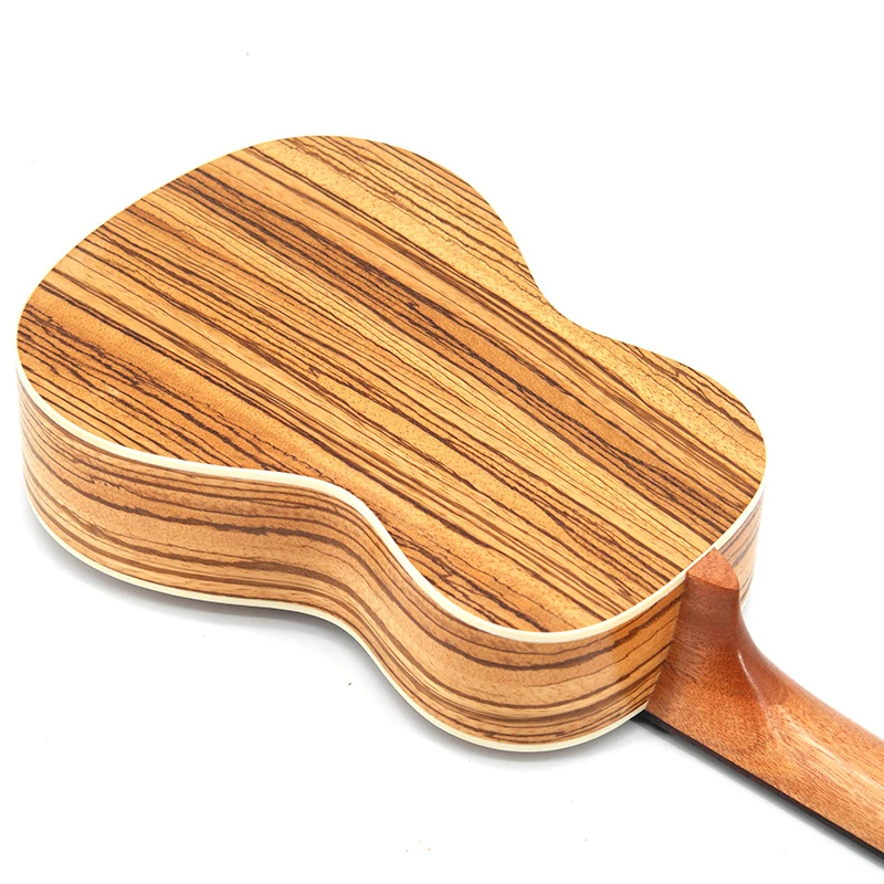 23 дюйма укулеле концерт Зебра дерево Гавайская 4 струны гитара электрическая ra