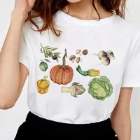 women t shirt summer harajuku short sleeve vegetables print clothes female tops casual fashion tshirt femme 2021 plus size xxxl