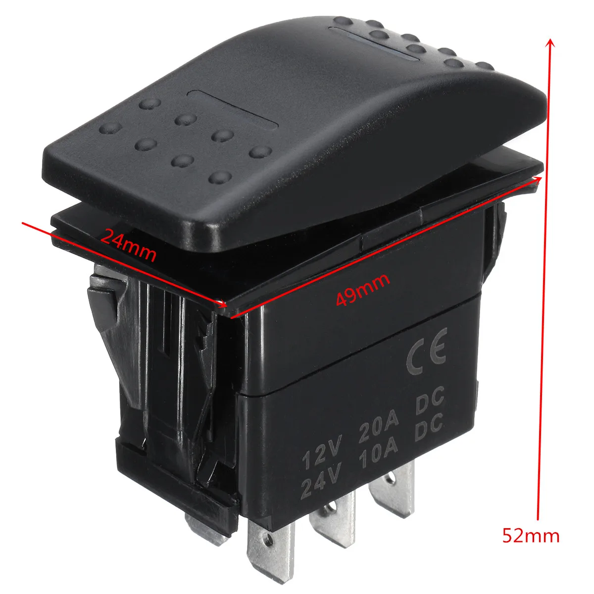 12v 24v светодиодный судовые переключатели 7 контактов DPDT ON-OFF-ON 2 Фары тумблер RV