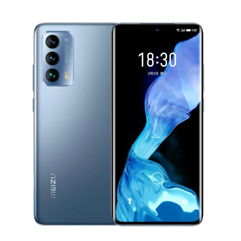 Meizu 18 смартфон с 5 5-дюймовым дисплеем восьмиядерным процессором Snapdragon 2021 ОЗУ 8 Гб