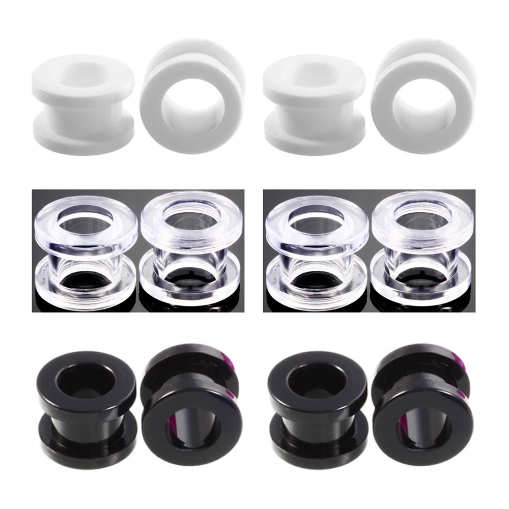 Оптовая продажа пирсинг для ушей 1 пара акриловые туннели и Заглушки серьги губ