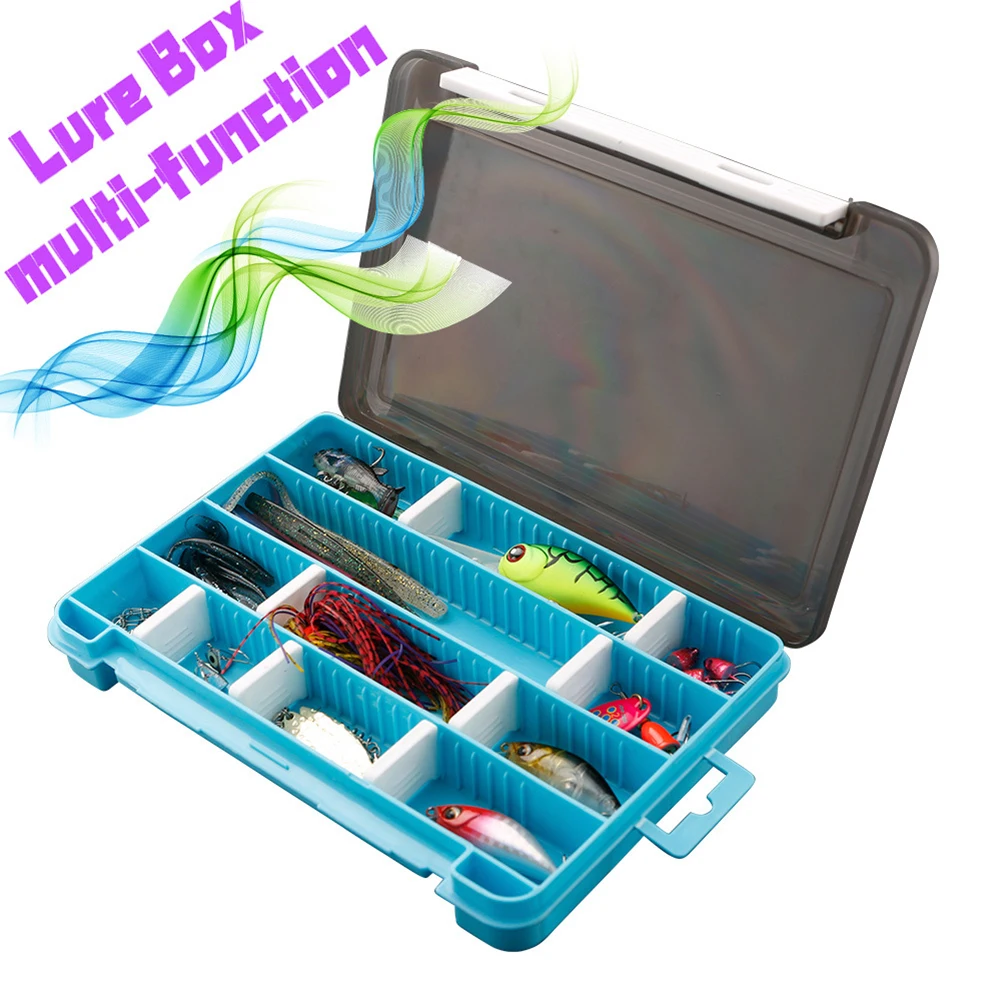 

DIY Portable Lure Fishing Tackle Box Multifunctional Bait Hook Rig Storage Boxes Case Organizer Fishing Accessories Supplies