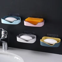 soap rack no drilling wall mounted double layer soap holder soap sponge dish bathroom accessories soap dishes self adhesive1